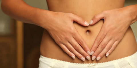 Tummy hands heart stomach